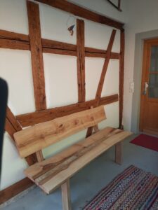 Massivholz Gartenbank